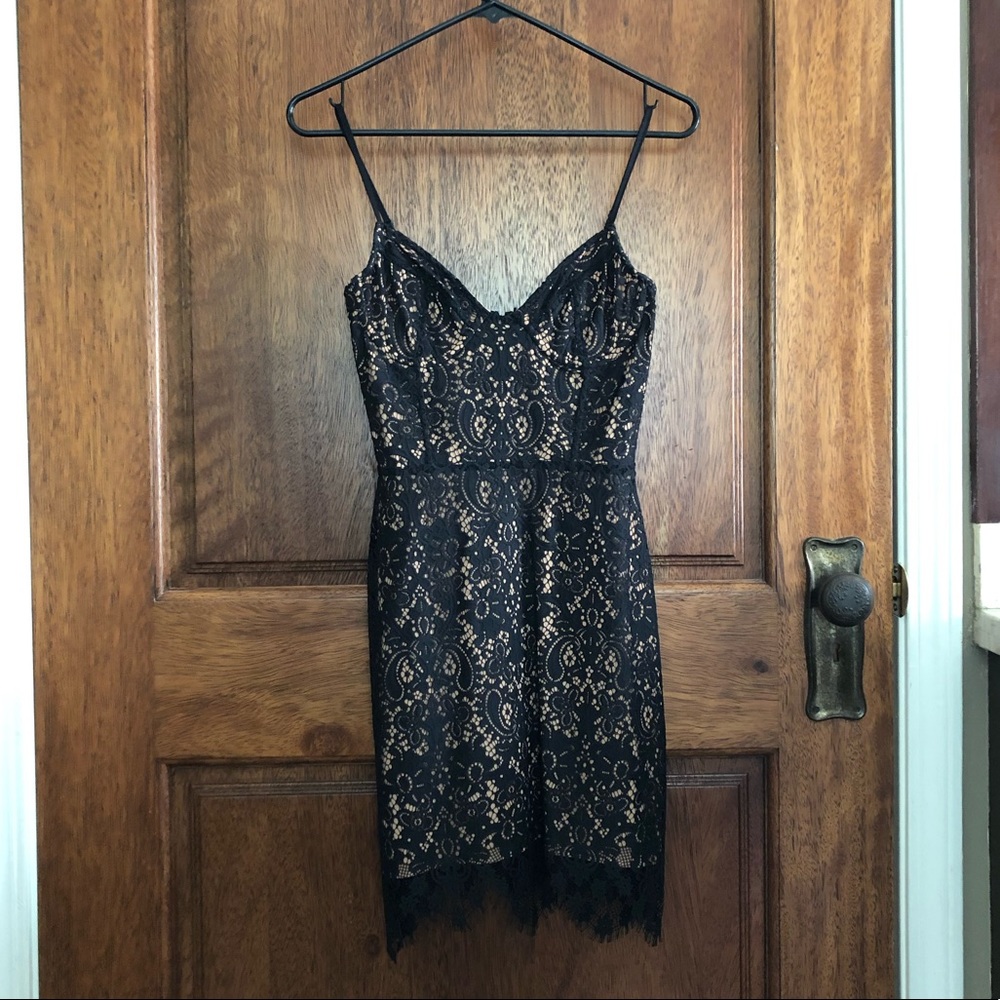 For Love & Lemons lace overlay mini dress size XS